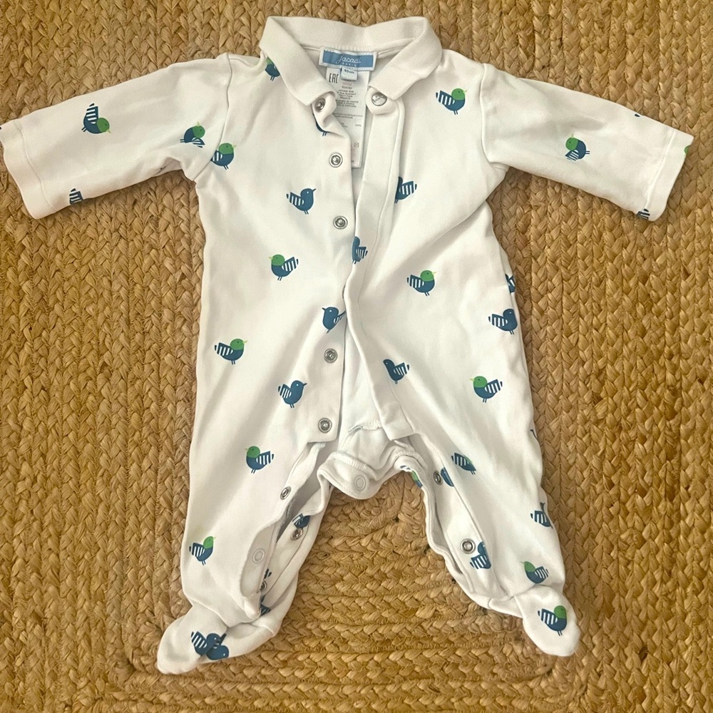 Jacadi onesie 3 M with cute collar